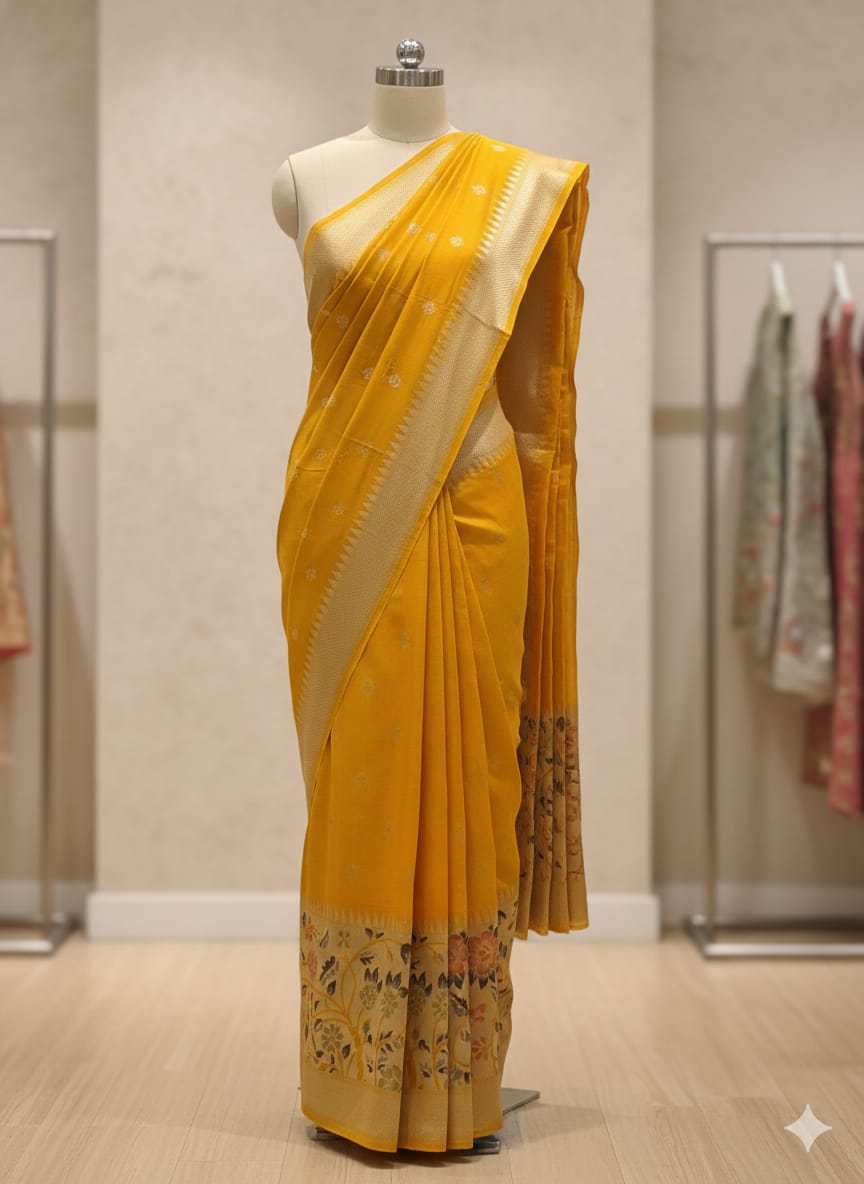 TISSUE SILK SAREES  Thumb 2