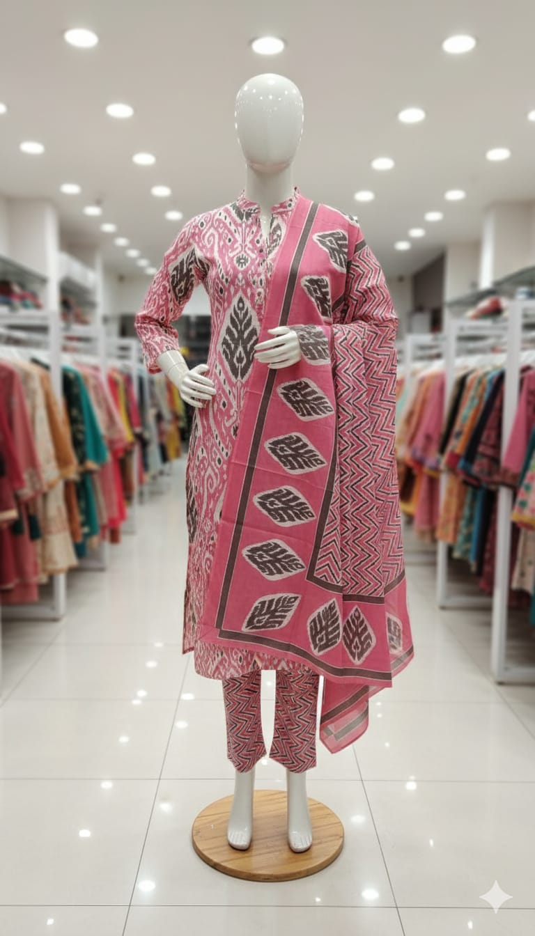 PLUS SIZE 3PCS KURTHI SETS